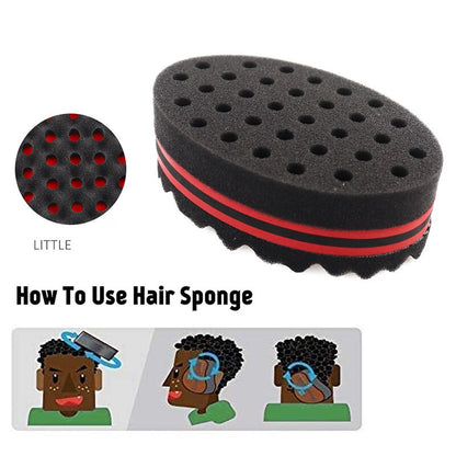 Hair Twist Sponge Double Sided